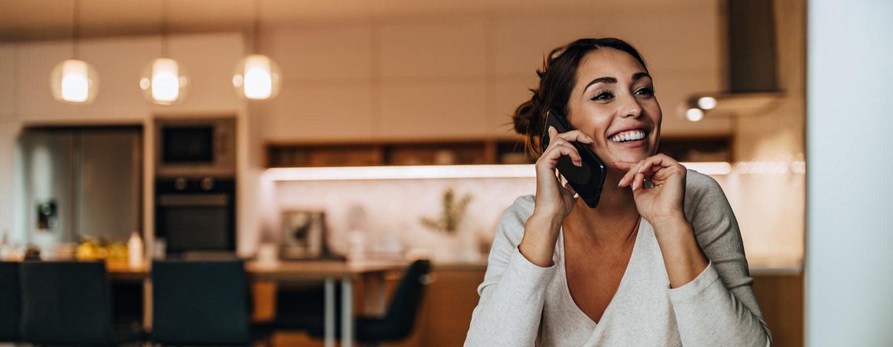 woman talking on a phone